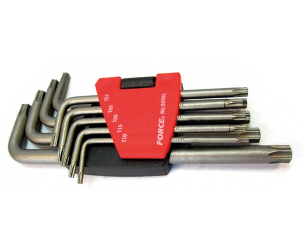 Комплект удължени г-образни шестограми Torx Force, Т10-Т50, 9 бр. (JN62851) - от Etools.bg Комплект удължени г-образни шестограми Torx Force, Т10-Т50, 9 бр. (JN62851)