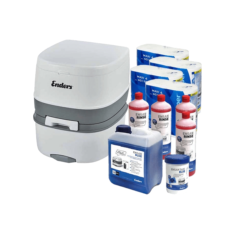 ENDERS BLUE SUPREME XXL Комплект химическа тоалетна с препарати (49993) - от Etools.bg ENDERS BLUE SUPREME XXL Комплект химическа тоалетна с препарати (49993)