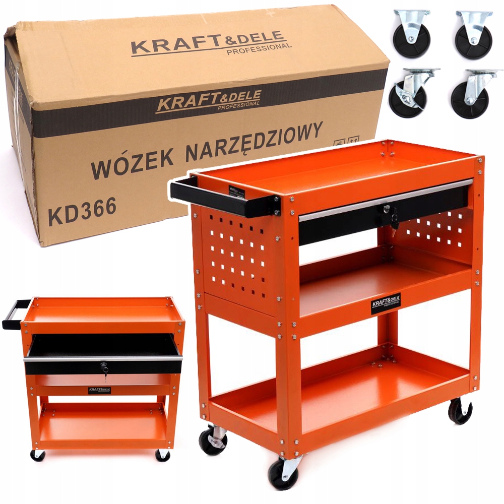KRAFT&DELE KD366 Количка за инструменти 68х37х25см