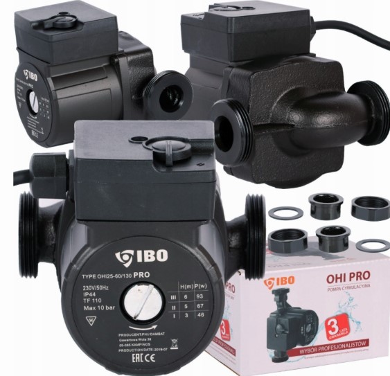 IBO OHI 25-60/130 PRO Циркулационна помпа 93 W 6 м 55 л/мин - от Etools.bg IBO OHI 25-60/130 PRO Циркулационна помпа 93 W 6 м 55 л/мин