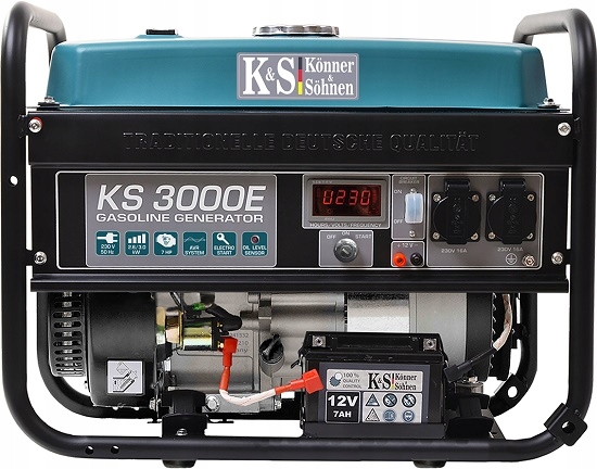 KÖNNER&SÖHNEN KS 3000E Бензинов монофазен генератор 3000 W 15 л - от Etools.bg KÖNNER&SÖHNEN KS 3000E Бензинов монофазен генератор 3000 W 15 л