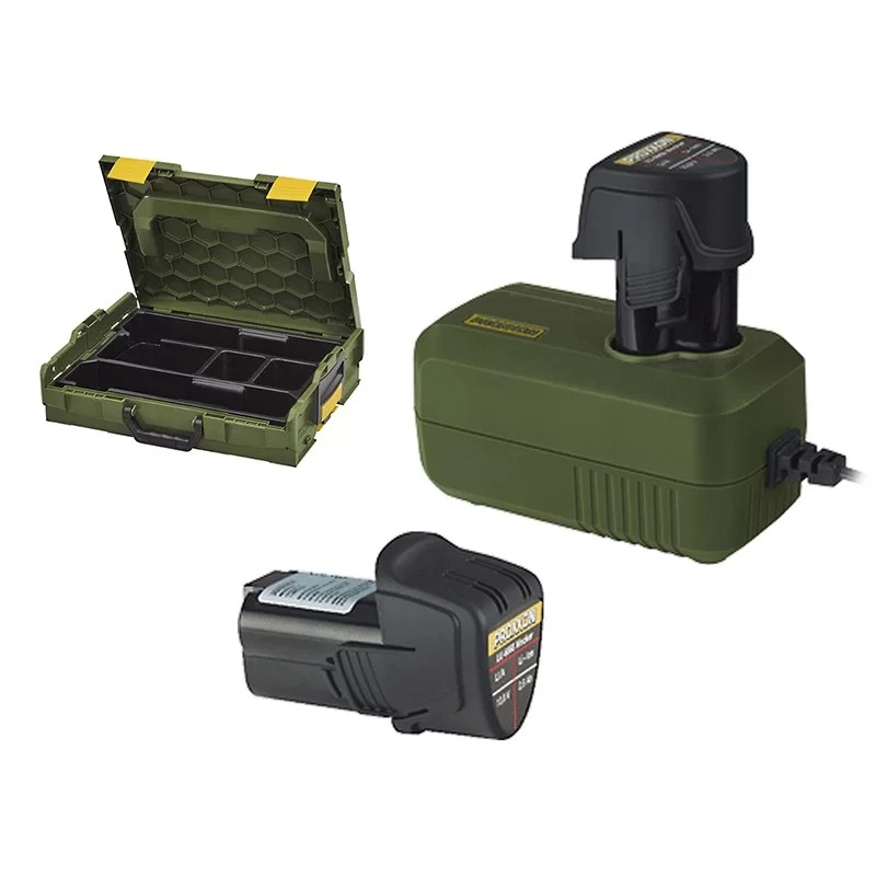 Комплект акумулаторни батерии и зарядно Proxxon LBX/A, 10.8 V, 2.6 Ah - от Etools.bg Комплект акумулаторни батерии и зарядно Proxxon LBX/A, 10.8 V, 2.6 Ah