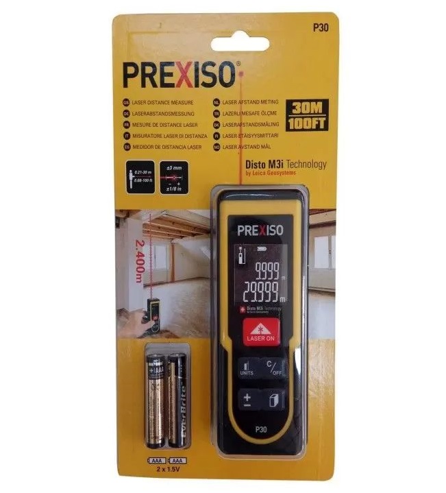 Лазерна ролетка Prexiso P30, 30 м