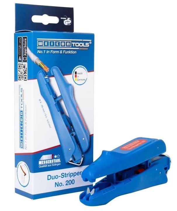 Инструмент за оголване на кабели Weicon Duo-Stripper, 0.5-6 мм2, 4-28 мм (51000200) - от Etools.bg Инструмент за оголване на кабели Weicon Duo-Stripper, 0.5-6 мм2, 4-28 мм (51000200)