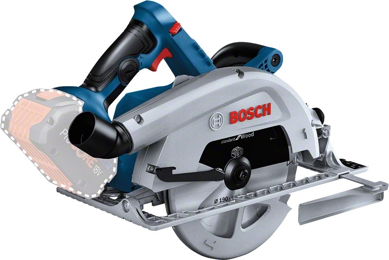 BOSCH GKS 18V-68 C Professional Акумулаторен циркуляр без батерии и зарядно устройство 18 V ф190 мм (06016B5000)