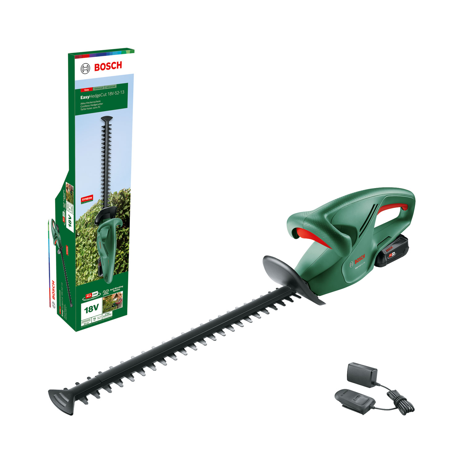 BOSCH Easy Hedge Cut 18-52-13 Акумулаторен храсторез 18 V 52 см (0600849M01) - от Etools.bg BOSCH Easy Hedge Cut 18-52-13 Акумулаторен храсторез 18 V 52 см (0600849M01)