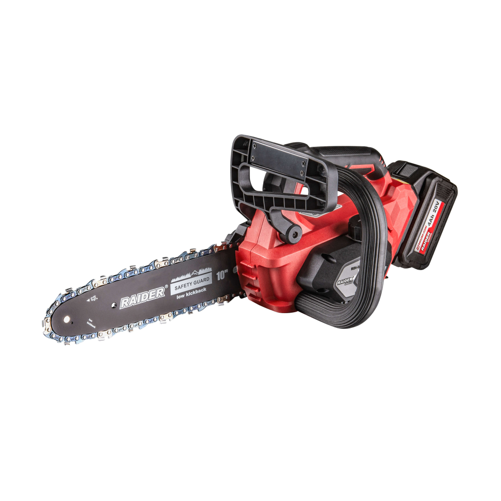Акумулаторен верижен трион Raider INDUSTRIAL RDI-BCCS32, 20 V, 4 Ah, 255 мм - от Etools.bg Акумулаторен верижен трион Raider INDUSTRIAL RDI-BCCS32, 20 V, 4 Ah, 255 мм