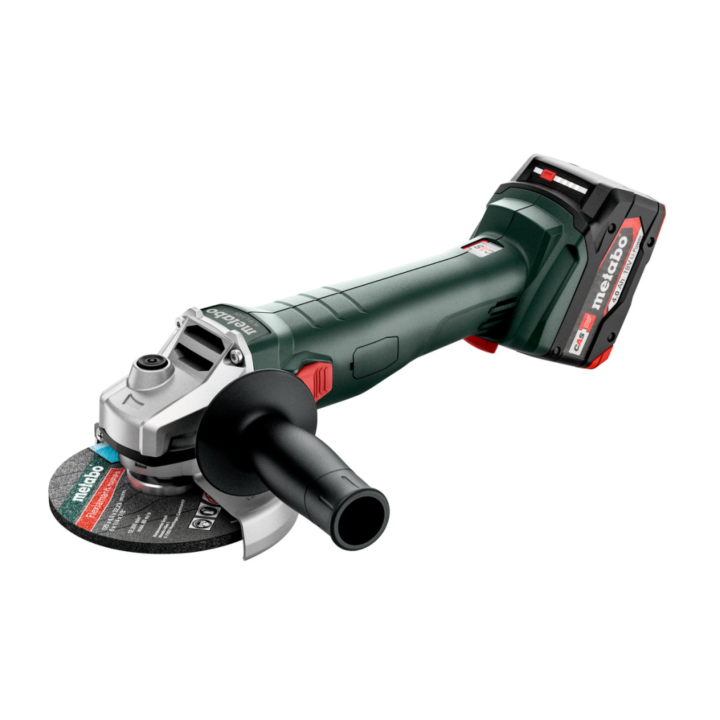 Акумулаторен ъглошлайф Metabo W, 18 7-125, 18 V, 2x4 Ah, ф125 мм