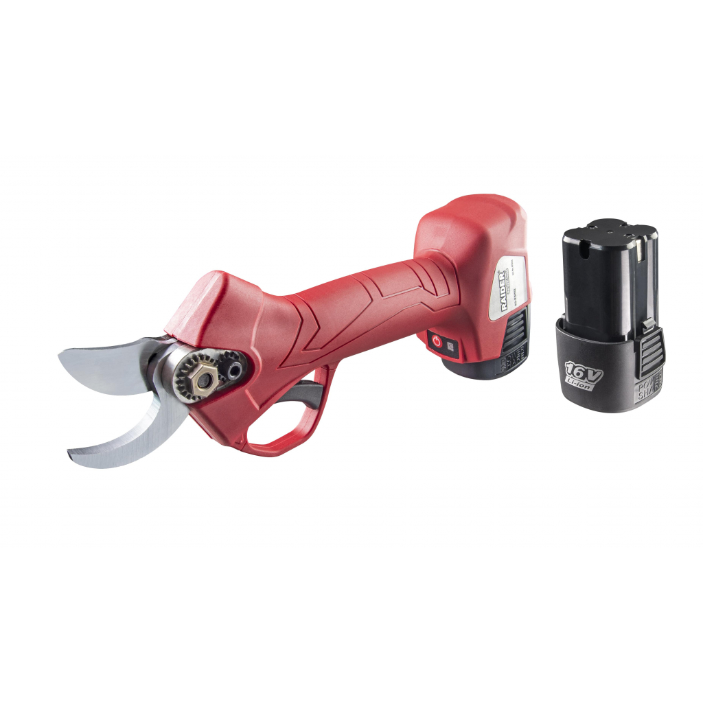 Акумулаторна лозарска ножица Raider RD-PSH02, 16 V, 2 Ah, 25 мм - от Etools.bg Акумулаторна лозарска ножица Raider RD-PSH02, 16 V, 2 Ah, 25 мм