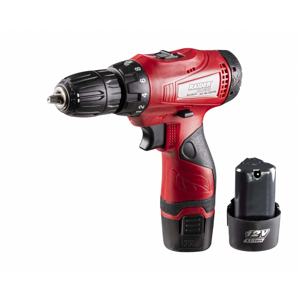 Акумулаторен винтоверт Raider RD-CDL35, 12 V, 1.5 Ah, 24 Nm - от Etools.bg Акумулаторен винтоверт Raider RD-CDL35, 12 V, 1.5 Ah, 24 Nm