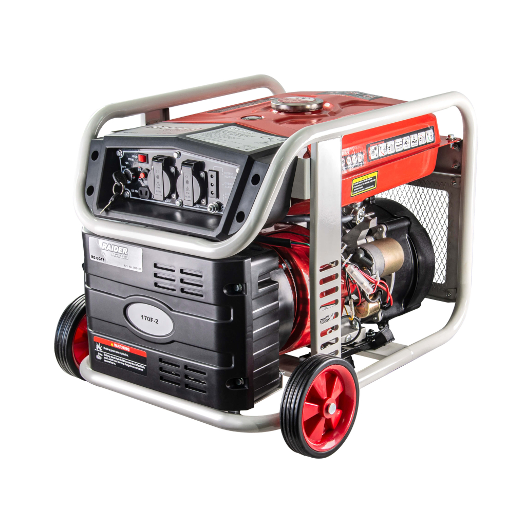 Инверторен монофазен бензинов генератор за ток AVR Raider RD-GG13, 230 V, 4500 W