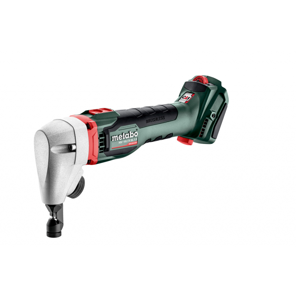 Акумулаторна ножица за ламарина Metabo NIV 18 LTX BL 1.6 Solo, 18 V, без батерии и зарядно устройство