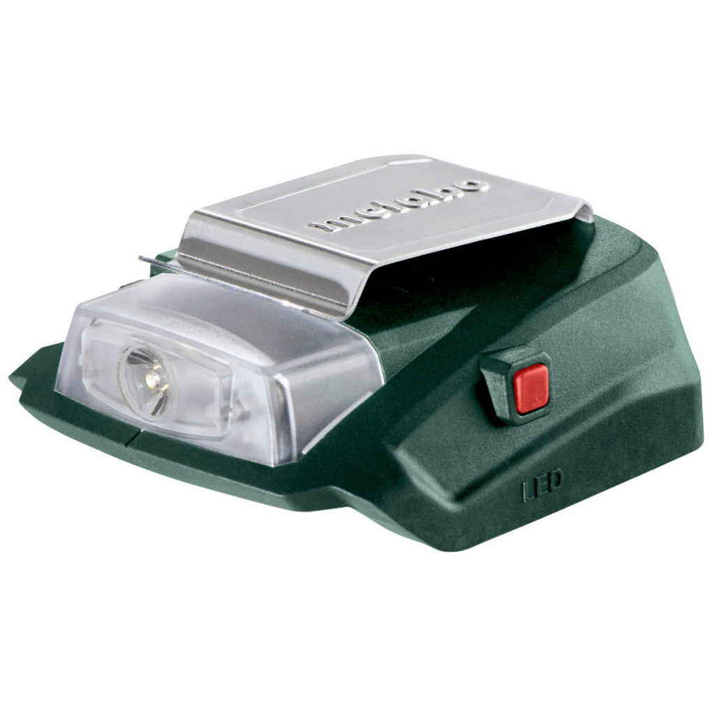 Зарядно USB устройство с фенер Metabo PA 14.4-18 LED, 14.4-18 V, 2 А - от Etools.bg Зарядно USB устройство с фенер Metabo PA 14.4-18 LED, 14.4-18 V, 2 А