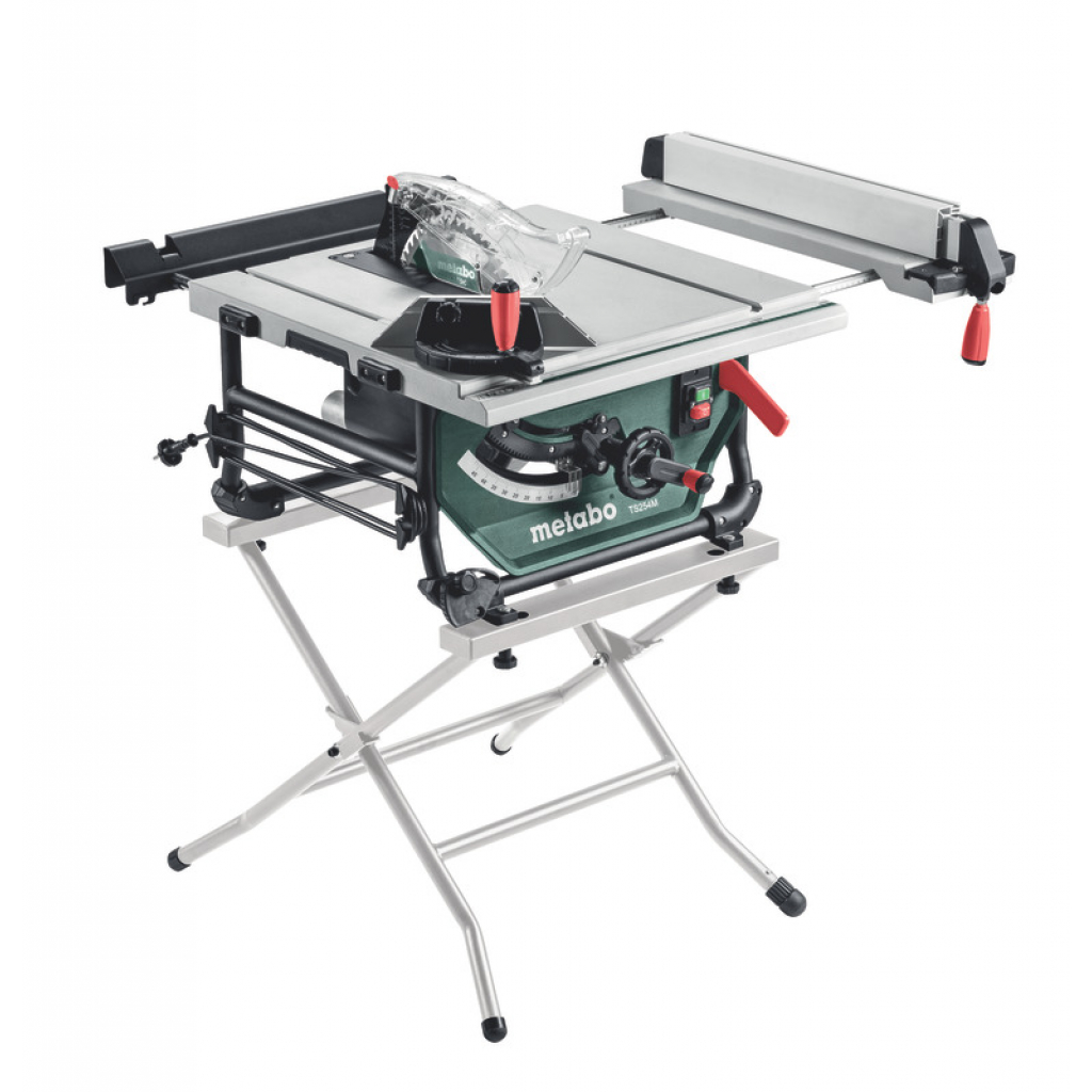 Електрически настолен циркуляр + стойка TSU Metabo TS 254 M, 1500 W, ф254 мм