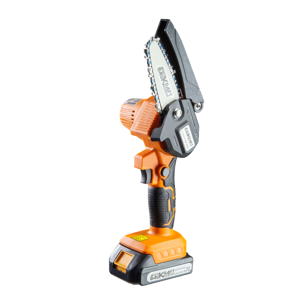 Акумулаторен верижен трион Baukraft BK-GP23 Set, 18 V, 100 мм - от Etools.bg Акумулаторен верижен трион Baukraft BK-GP23 Set, 18 V, 100 мм