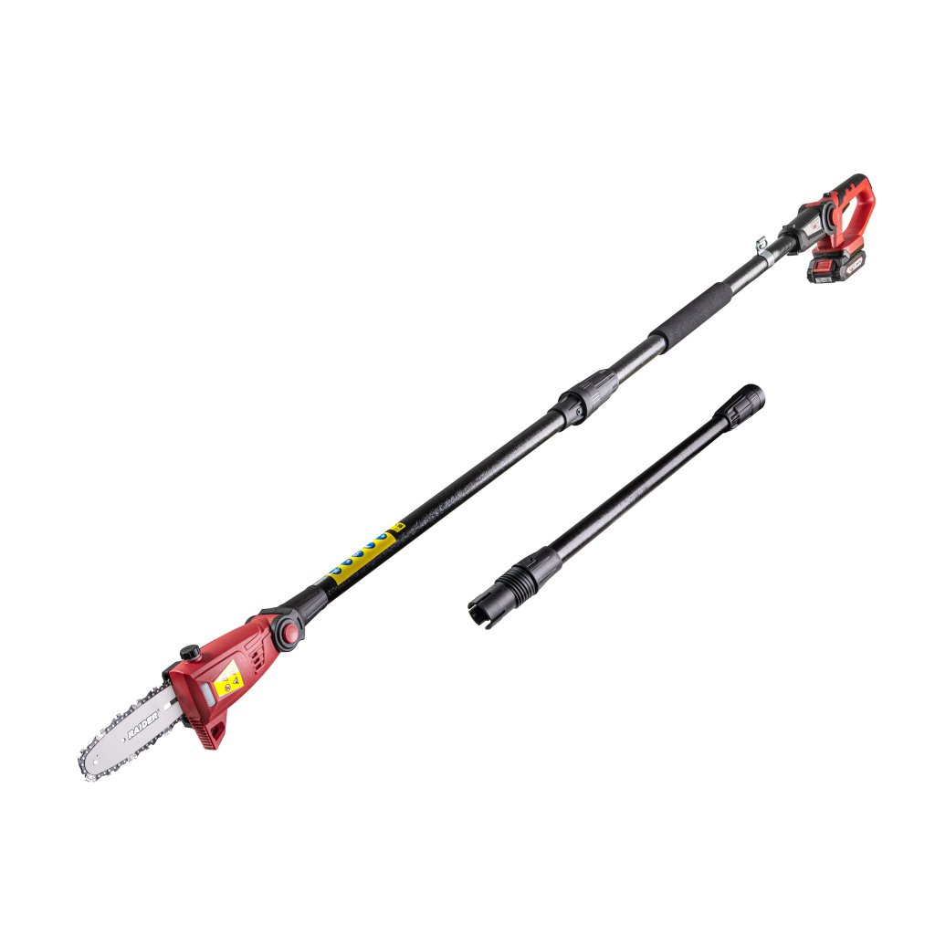 RAIDER GARDEN TOOLS R20, RDP-PS20 Телескопичен акумулаторен верижен трион 20 V 2 Ah 3m (075739) - от Etools.bg RAIDER GARDEN TOOLS R20, RDP-PS20 Телескопичен акумулаторен верижен трион 20 V 2 Ah 3m (075739)