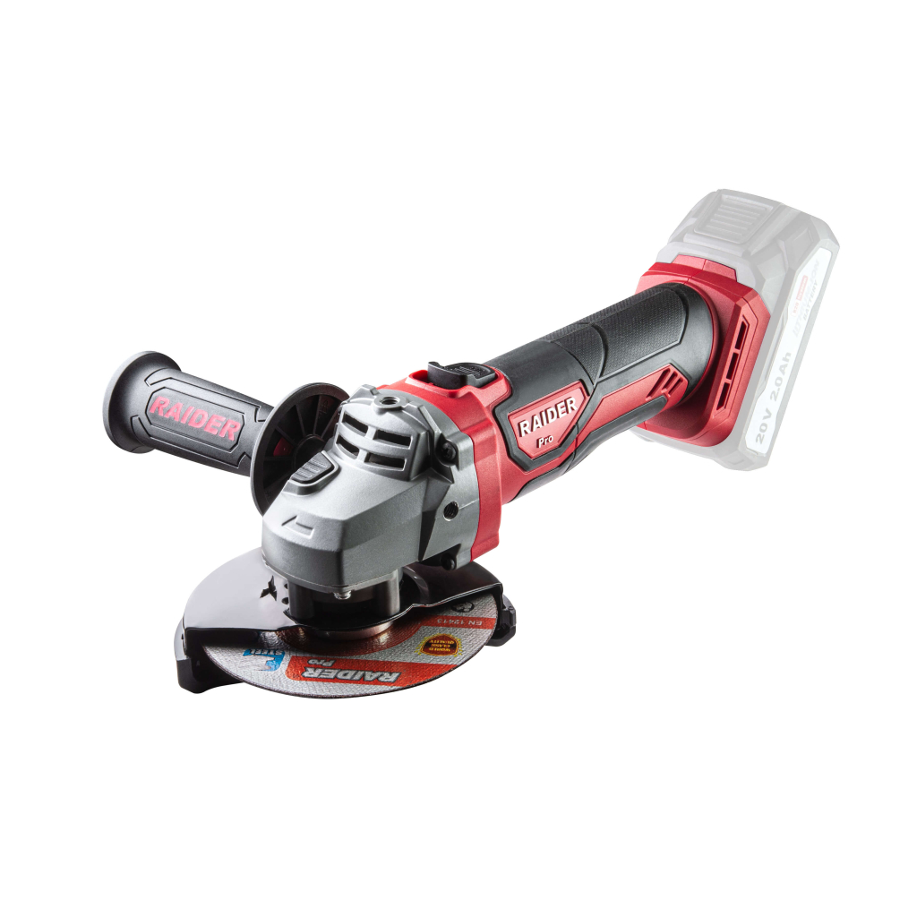 Акумулаторен ъглошлайф Raider RDP-SPAG20 Solo R20, 20 V, ф125 мм, без батерии и зарядно устройство - от Etools.bg Акумулаторен ъглошлайф Raider RDP-SPAG20 Solo R20, 20 V, ф125 мм, без батерии и зарядно устройство