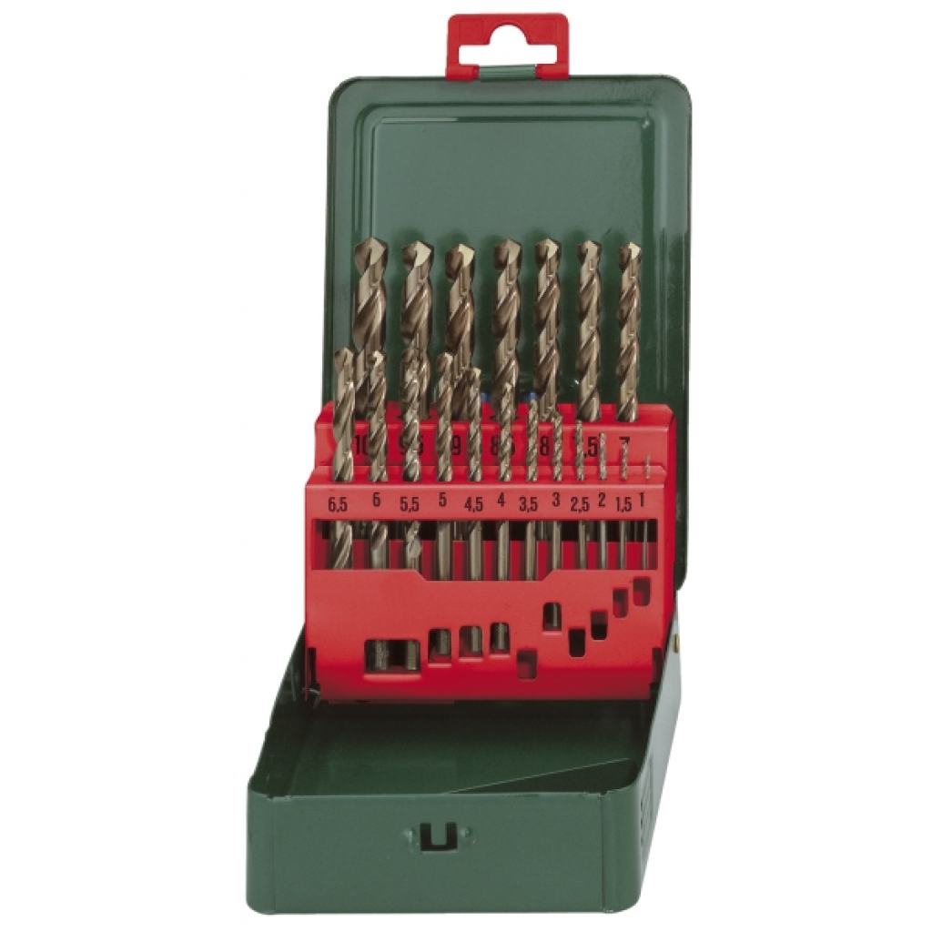 Комплект свредла Metabo, 1-10 мм, HSS-Co, 19 бр.