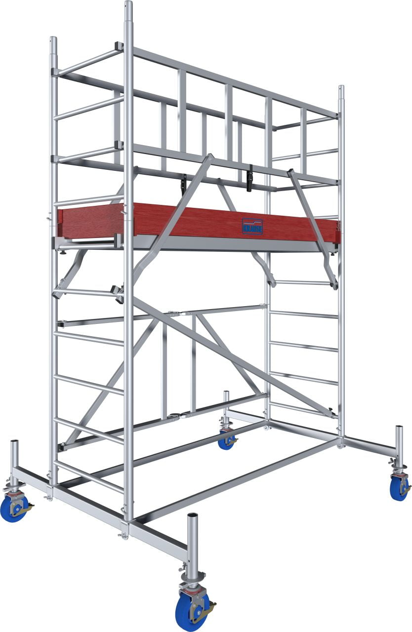 Мобилно алуминиево скеле Krause Pro Tec XS, 3.80 м работна височина (12942111) - от Etools.bg Мобилно алуминиево скеле Krause Pro Tec XS, 3.80 м работна височина (12942111)