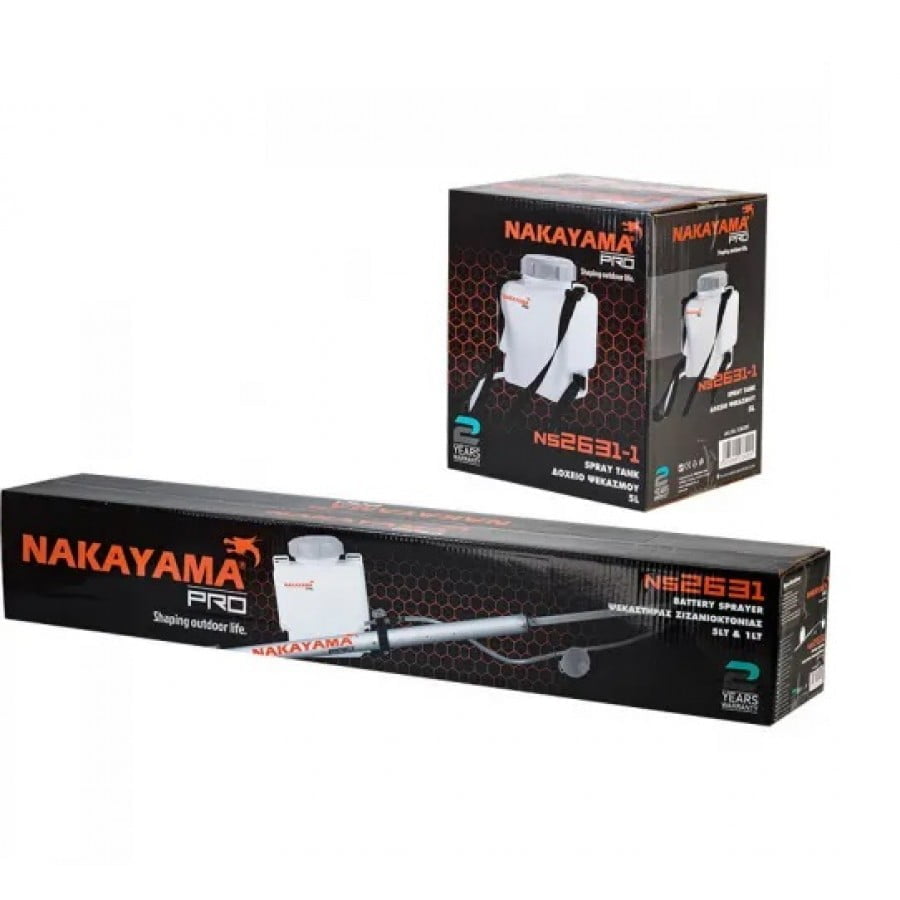 Акумулаторна пръскачка Nakayama Pro NS2631, 6 V, 5 л, 0.25-1 л/ч (035992)