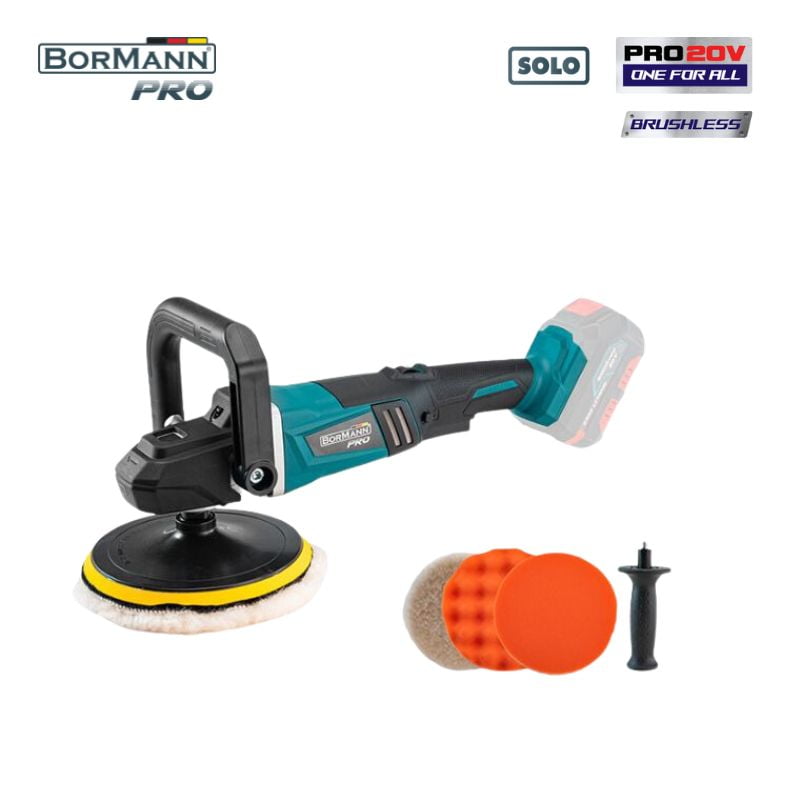 Акумулаторна полираща машина Bormann Pro BBP5160, 20 V, 4 Ah, 180 мм (036333 032960 032977) - от Etools.bg Акумулаторна полираща машина Bormann Pro BBP5160, 20 V, 4 Ah, 180 мм (036333 032960 032977)