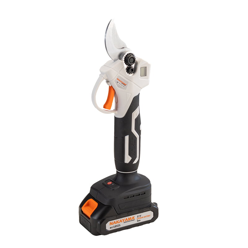Акумулаторна градинска ножица Nakayama EC1250, 21V, 0-22/28 мм, 2x2Ah (075035) - от Etools.bg Акумулаторна градинска ножица Nakayama EC1250, 21V, 0-22/28 мм, 2x2Ah (075035)