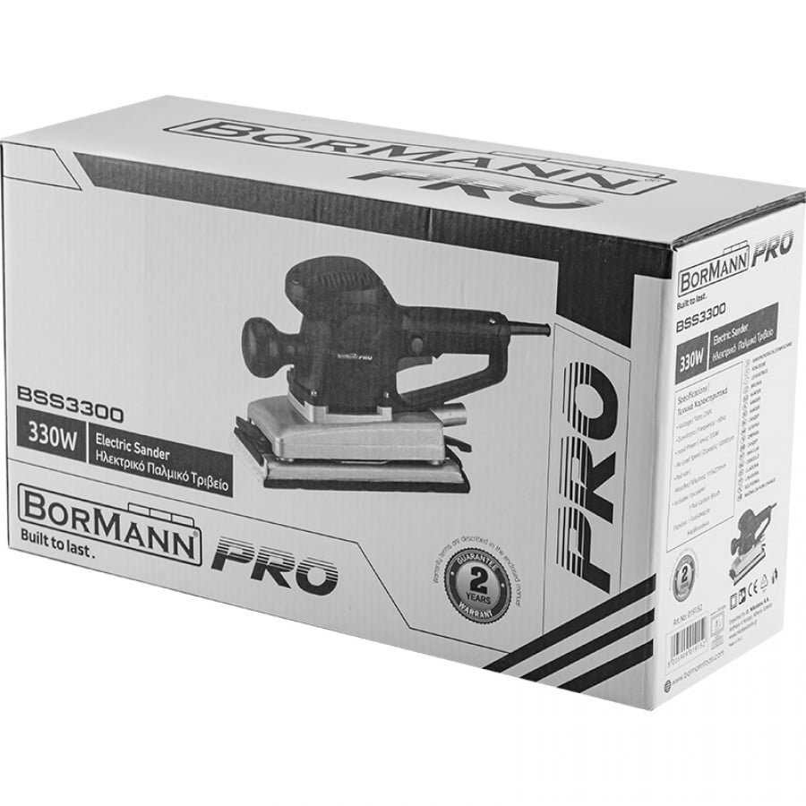 Електрически виброшлайф Bormann Pro BSS3300, 330 W, 229х115 мм (019152) - от Etools.bg Електрически виброшлайф Bormann Pro BSS3300, 330 W, 229х115 мм (019152)