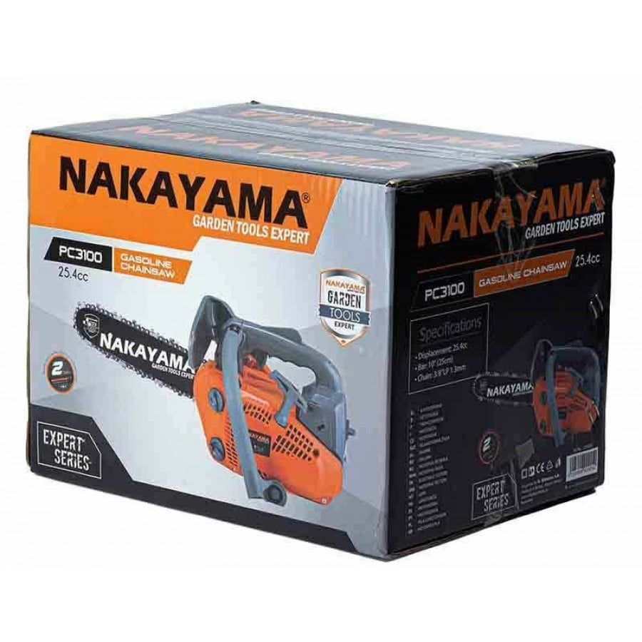 Бензинов верижен трион за дърва Nakayama PC3100, 1.1 к.с, 25 см (029052) - от Etools.bg Бензинов верижен трион за дърва Nakayama PC3100, 1.1 к.с, 25 см (029052)