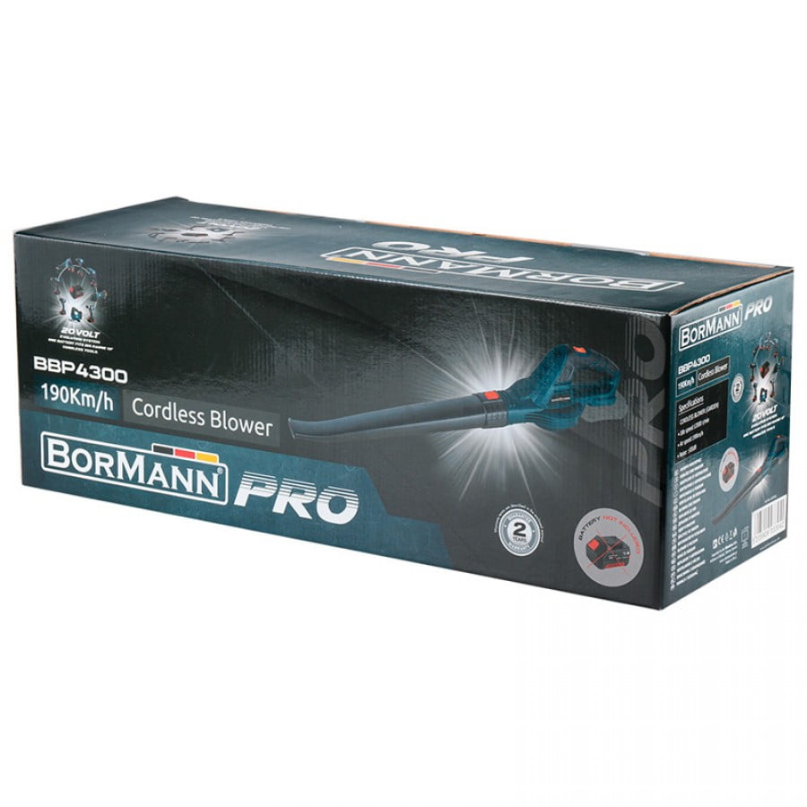 Акумулаторна въздуходувка Bormann Pro BBP4300, 20 V, 68 м³/ч, без батерии и зарядно устройство (033042) - от Etools.bg Акумулаторна въздуходувка Bormann Pro BBP4300, 20 V, 68 м³/ч, без батерии и зарядно устройство (033042)