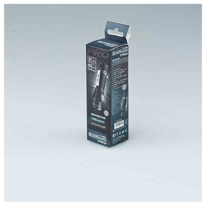 Акумулаторен LED фенер Bormann Pro BPR6035, 3.7 V, 320/1500 lm (030034)