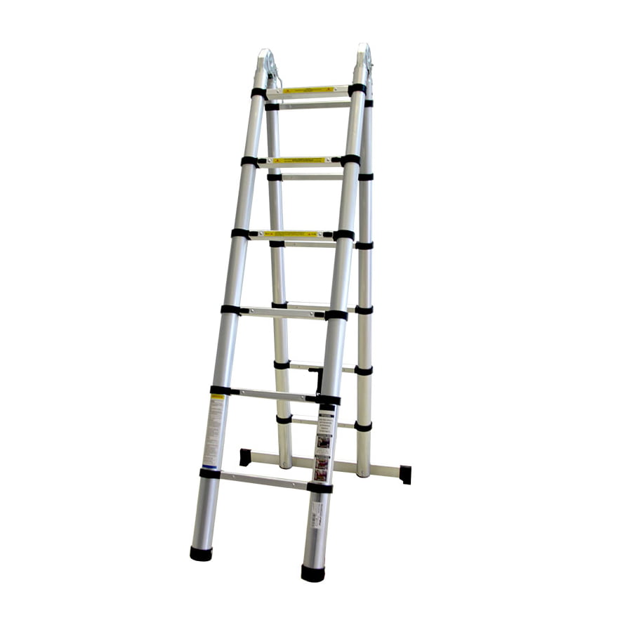 Алуминиева телескопична стълба Bormann Pro BHL5710, 150 кг, 2х6 стъпала (034858) - от Etools.bg Алуминиева телескопична стълба Bormann Pro BHL5710, 150 кг, 2х6 стъпала (034858)