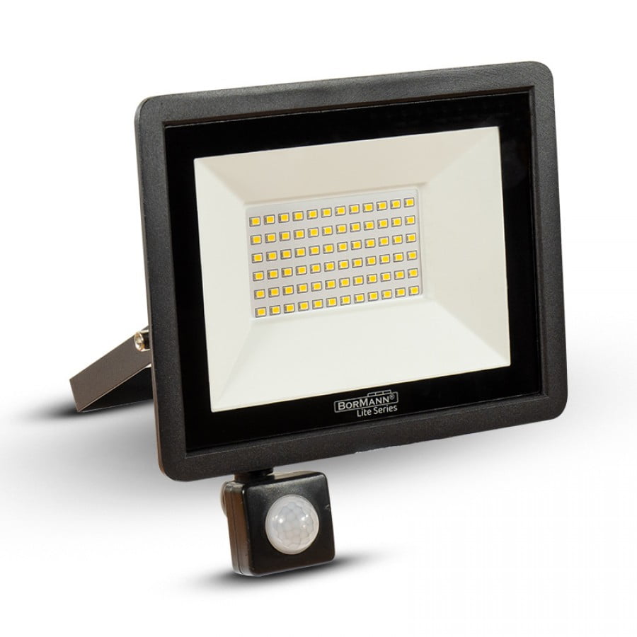Електрически прожектор Bormann BLF1930, LED, 30 W, 2400 lm, със сензор (052425) - от Etools.bg Електрически прожектор Bormann BLF1930, LED, 30 W, 2400 lm, със сензор (052425)