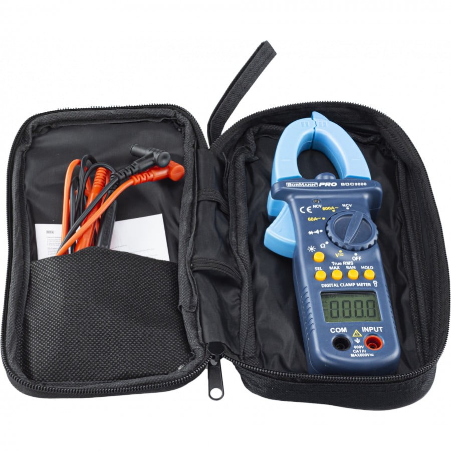 Дигитален мултицет с амперклещи Bormann Pro BDC3000, 600 V (028444)