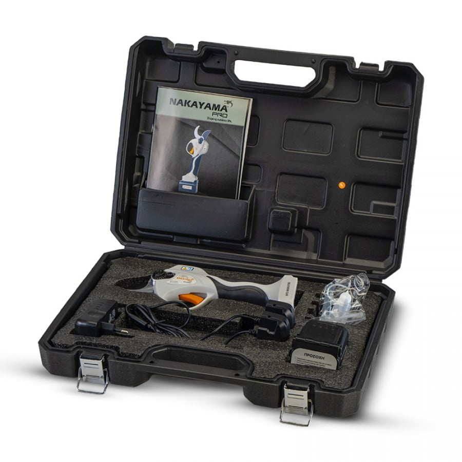 Акумулаторна лозарска ножица Nakayama Pro EC1350, 16.8 V, 0-25 / 0-32 мм (055648) - от Etools.bg Акумулаторна лозарска ножица Nakayama Pro EC1350, 16.8 V, 0-25 / 0-32 мм (055648)