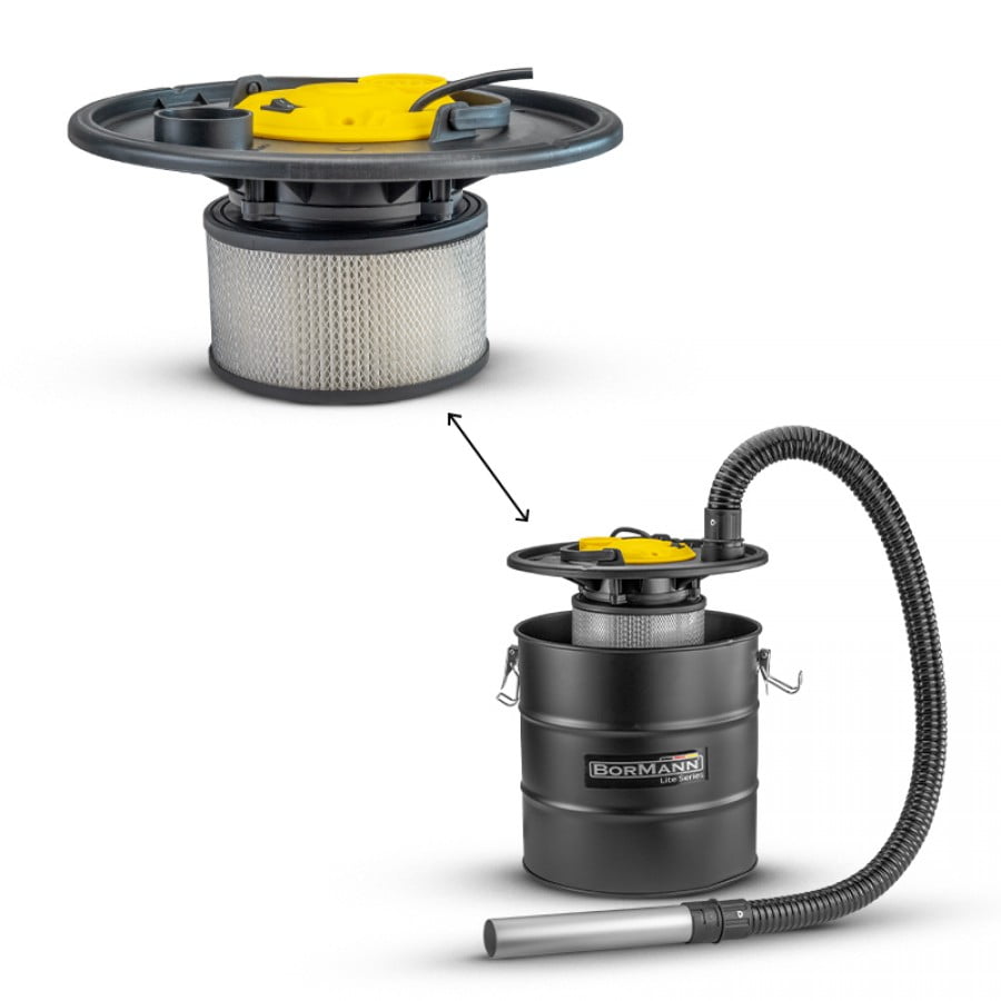 Електрическа прахосмукачка за пепел Bormann BVC1000, 1200 W, 18 л (036258) - от Etools.bg Електрическа прахосмукачка за пепел Bormann BVC1000, 1200 W, 18 л (036258)
