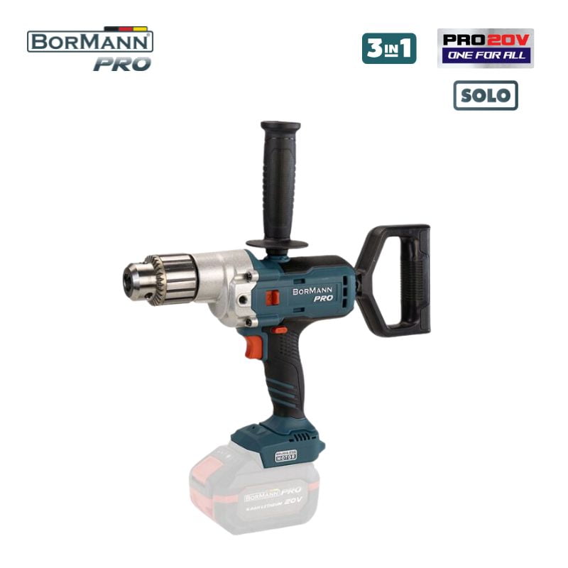 Акумулаторна безчеткова бормашина 3в1 Bormann Pro BBP5330, 20 V, 0-1200 rpm, M14, без батерии и зарядно устройство (073871)