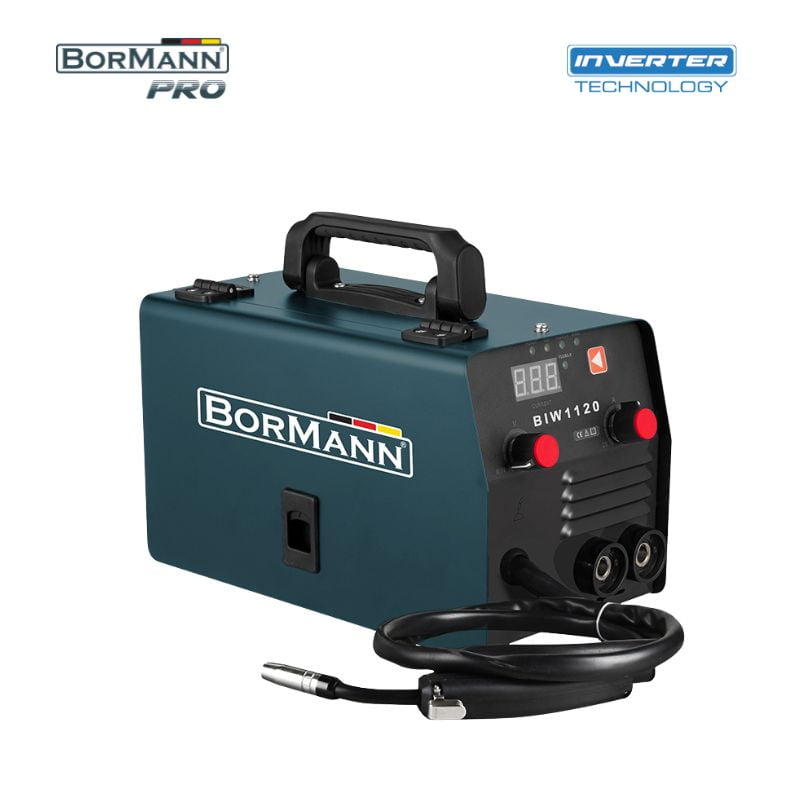 Комбиниран инверторен безгазов телоподаващ апарат 2 в 1 Bormann Pro BIW1120, MIG / MMA, 230 V, 20-120 A (071433) - от Etools.bg Комбиниран инверторен безгазов телоподаващ апарат 2 в 1 Bormann Pro BIW1120, MIG / MMA, 230 V, 20-120 A (071433)