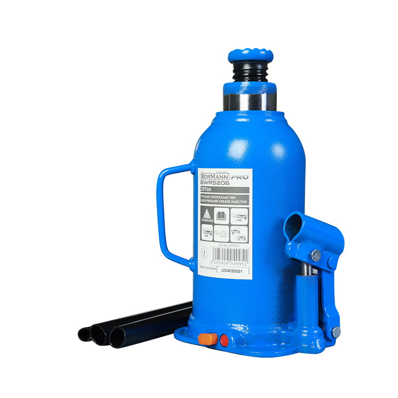 Хидравличен бутилков крик Bormann Pro BWR5206, 20 т (049951) - от Etools.bg Хидравличен бутилков крик Bormann Pro BWR5206, 20 т (049951)