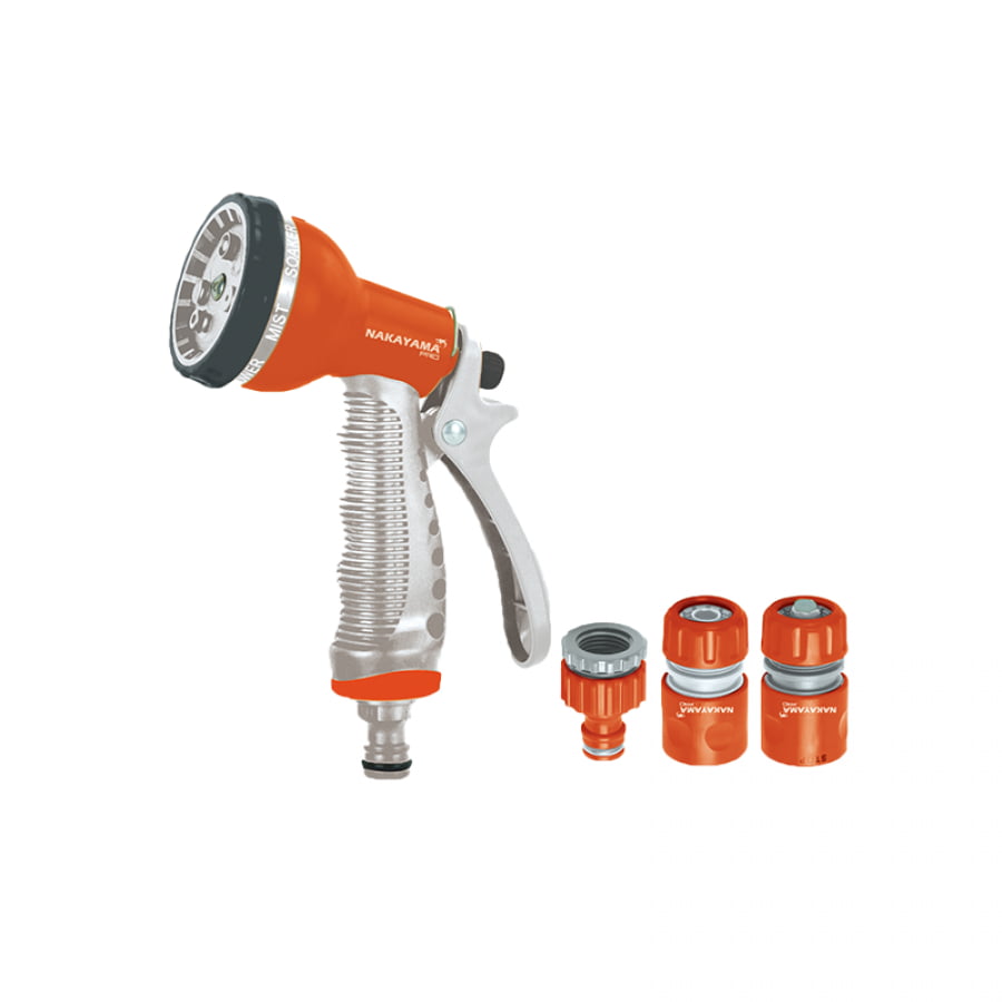 Комплект с пистолет за поливане Nakayama Pro GH9216, 7 функции, 4 части (062707)