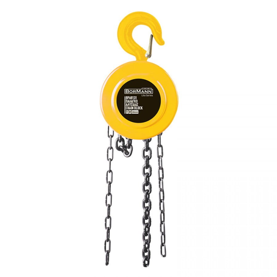 Ръчна лебедка с верига Bormann BPA9131, 1 тона, 3м (049340) - от Etools.bg Ръчна лебедка с верига Bormann BPA9131, 1 тона, 3м (049340)