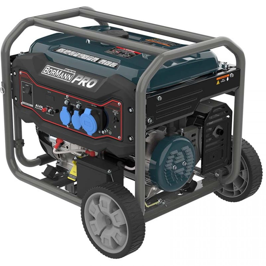 Бензинов монофазен генератор Bormann Pro BGB8000, 6500 W, 27 л (034445) - от Etools.bg Бензинов монофазен генератор Bormann Pro BGB8000, 6500 W, 27 л (034445)