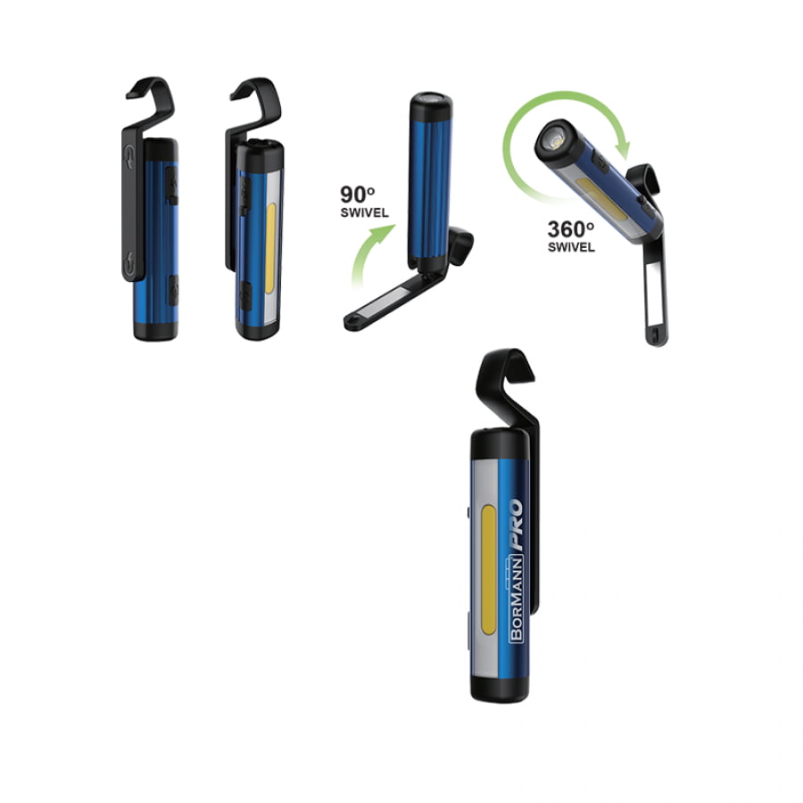 Акумулаторна работна лампа Bormann Pro BPR6023, 250 lm, 350 mAh (063384)