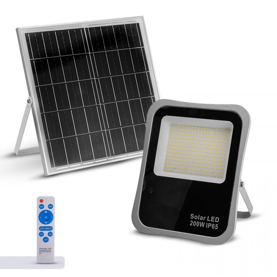 Електрически прожектор със соларен сензор Bormann BLF2550, 200 W, 6500 K, 120° (049234)