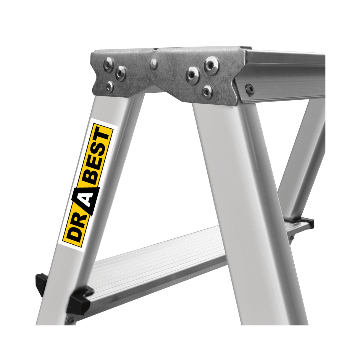Двустранна, битова алуминиева стълба Drabest DD3, 2x3, до 125 кг (03082300) - от Etools.bg Двустранна, битова алуминиева стълба Drabest DD3, 2x3, до 125 кг (03082300)