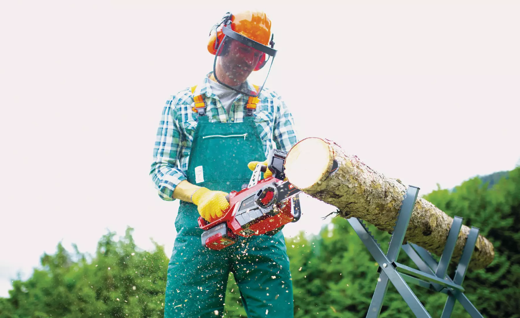 Акумулаторен верижен трион Einhell GE-LC 18/25 Li Set, 18 V, 3 Ah, 25 см (4501777)