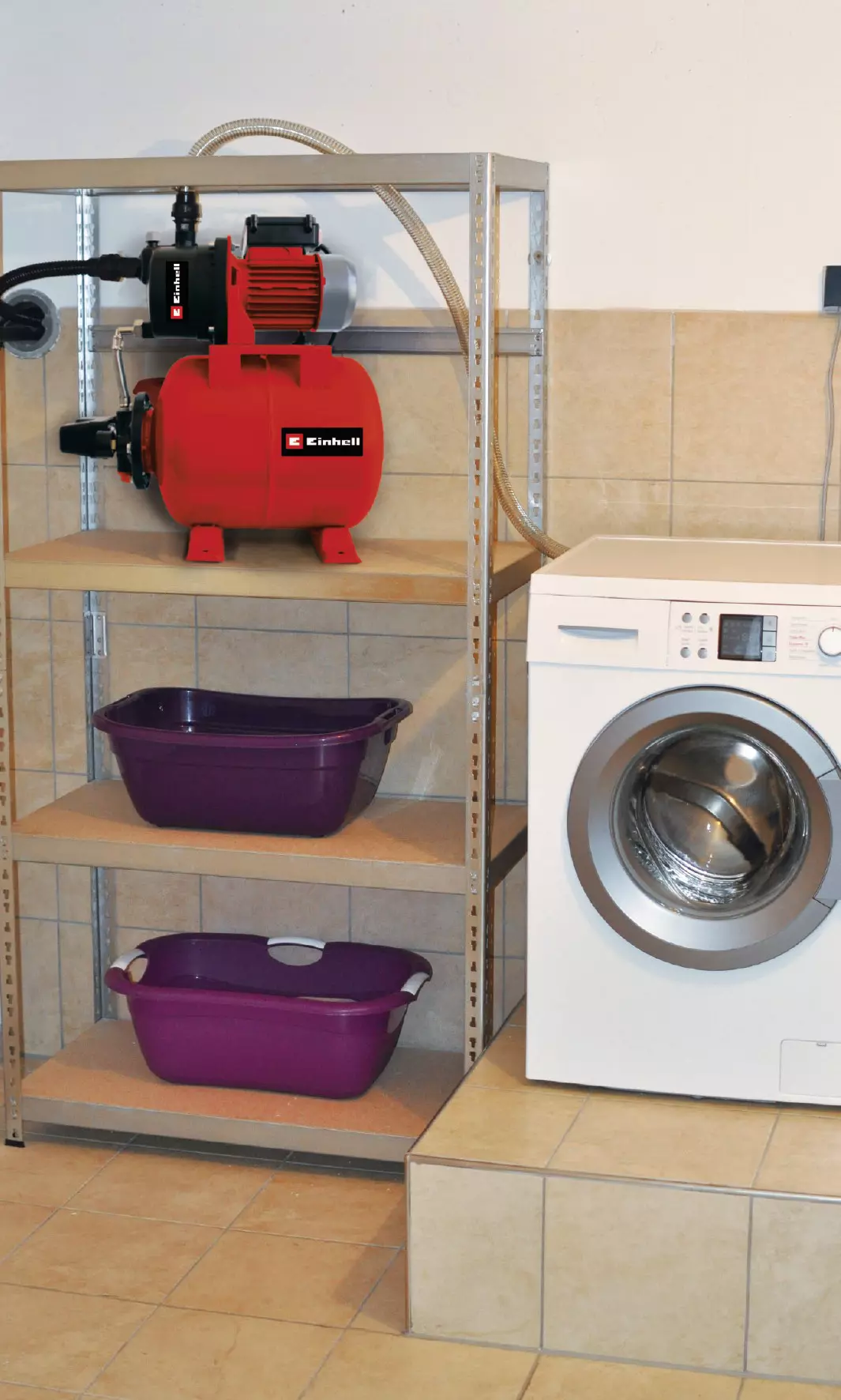 Електрическа хидрофорна помпа в комплект с маркуч Einhell GC-WW 6538, 650 W, 3800 л/ч (4173193)