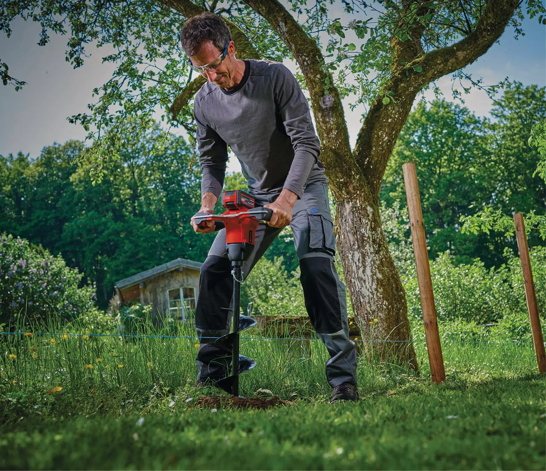 Акумулаторен свредел Einhell GP-EA 18/150 Li-BL Power X-Change, 18 V, 150 мм (3437000) - от Etools.bg Акумулаторен свредел Einhell GP-EA 18/150 Li-BL Power X-Change, 18 V, 150 мм (3437000)