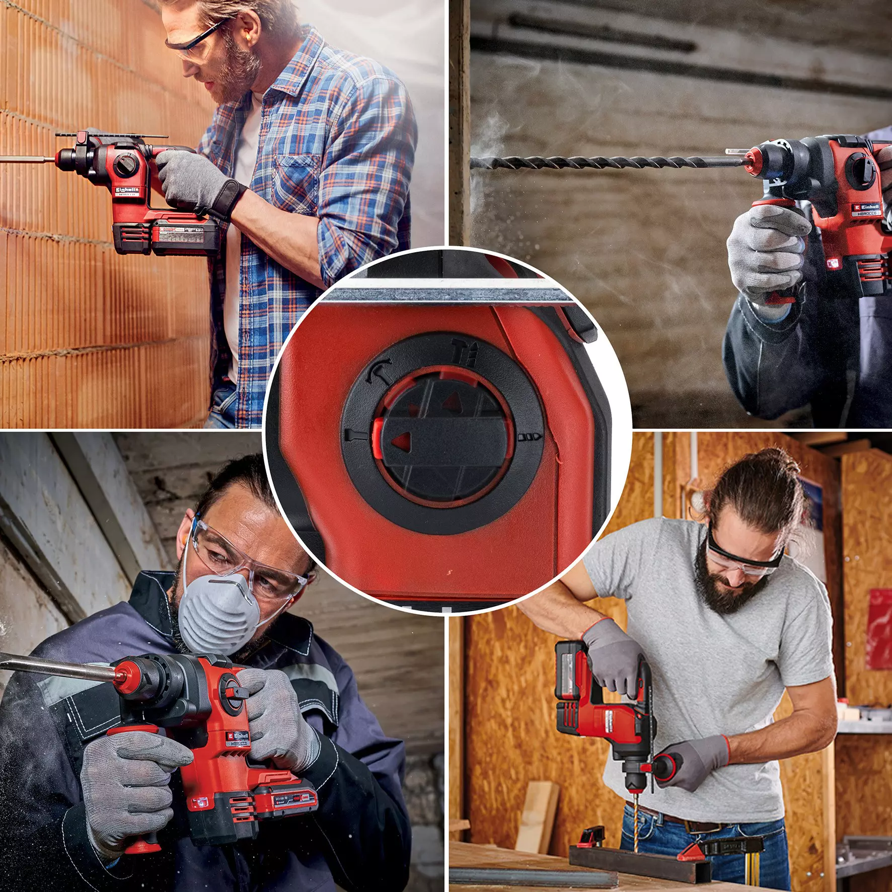 Акумулаторен перфоратор Einhell HEROCCO - Solo, 18 V, 5500 уд/мин, 2.2 J, SDS-Plus, без батерии и зарядно устройство (4513900) - от Etools.bg Акумулаторен перфоратор Einhell HEROCCO - Solo, 18 V, 5500 уд/мин, 2.2 J, SDS-Plus, без батерии и зарядно устройство (4513900)