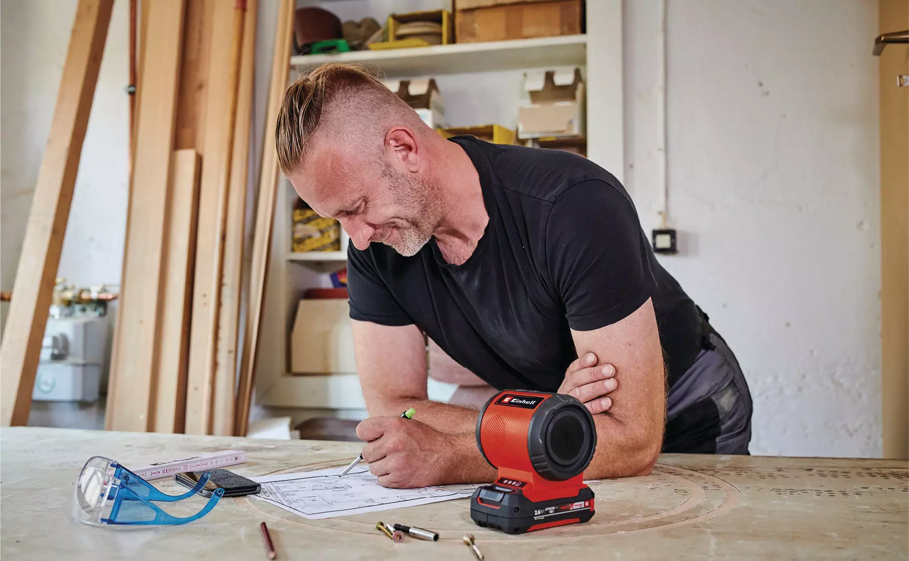 Акумулаторна Bluetooth колонка Einhell TC-SR 18 Li-Solo, 18 V, без батерии и зарядно устройство (4514150)