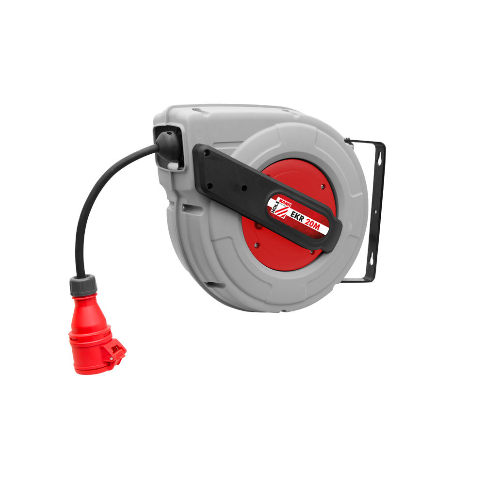 Електрическа стенна макара Holzmann EKR20M_400V, 20 + 1 м кабел